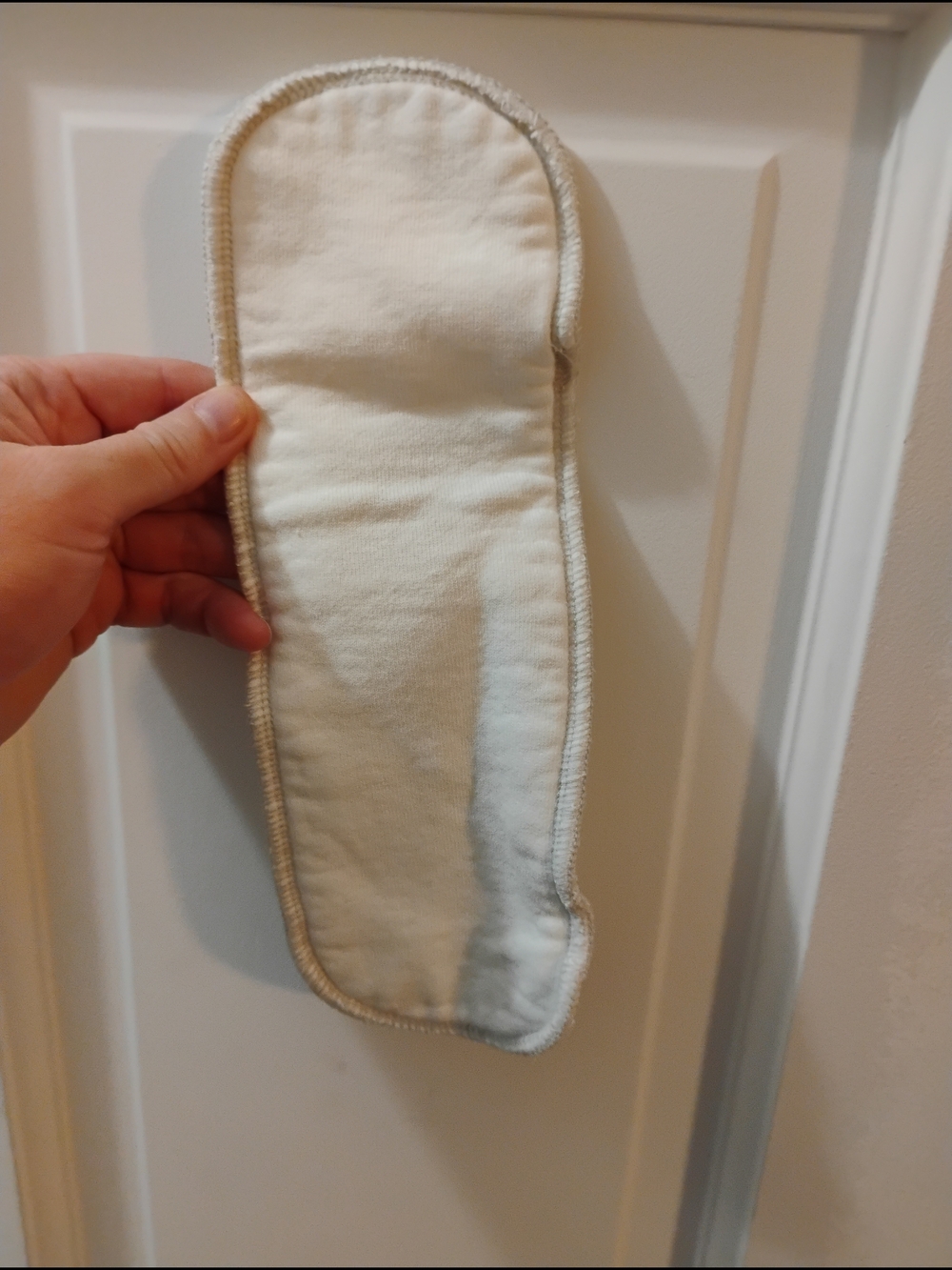 Reusable Cream Baby Cloth Pad - Gentle Absorbent Insert